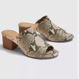 Lane Bryant Dream Cloud Single Strap Block Heel Sandal